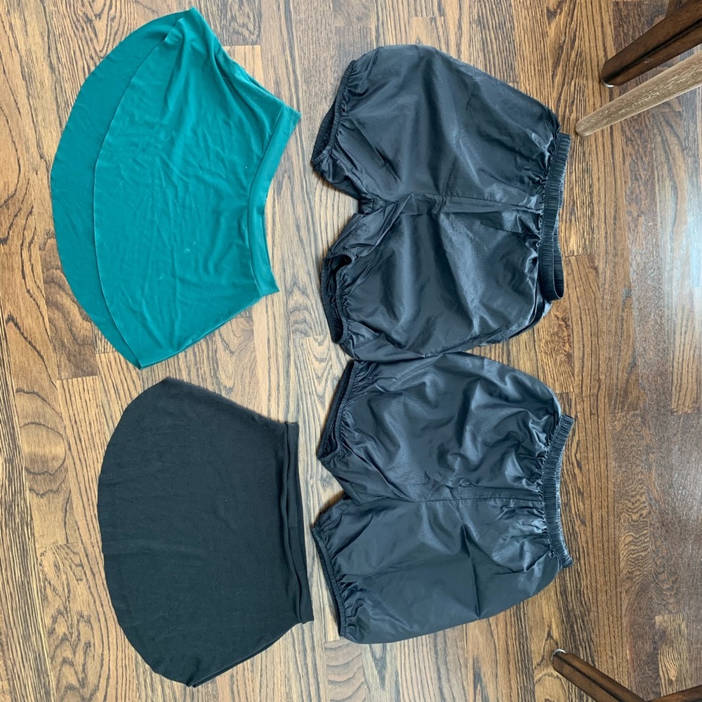 Dance shorts and skirts!